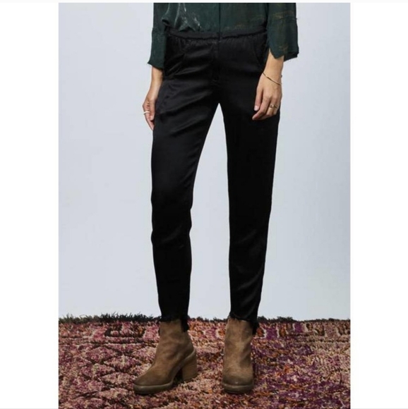 Jaga Pant+Top set Jacket satin Coordinate Calif Cool Mongolian LA designer Wow! - Picture 5 of 16